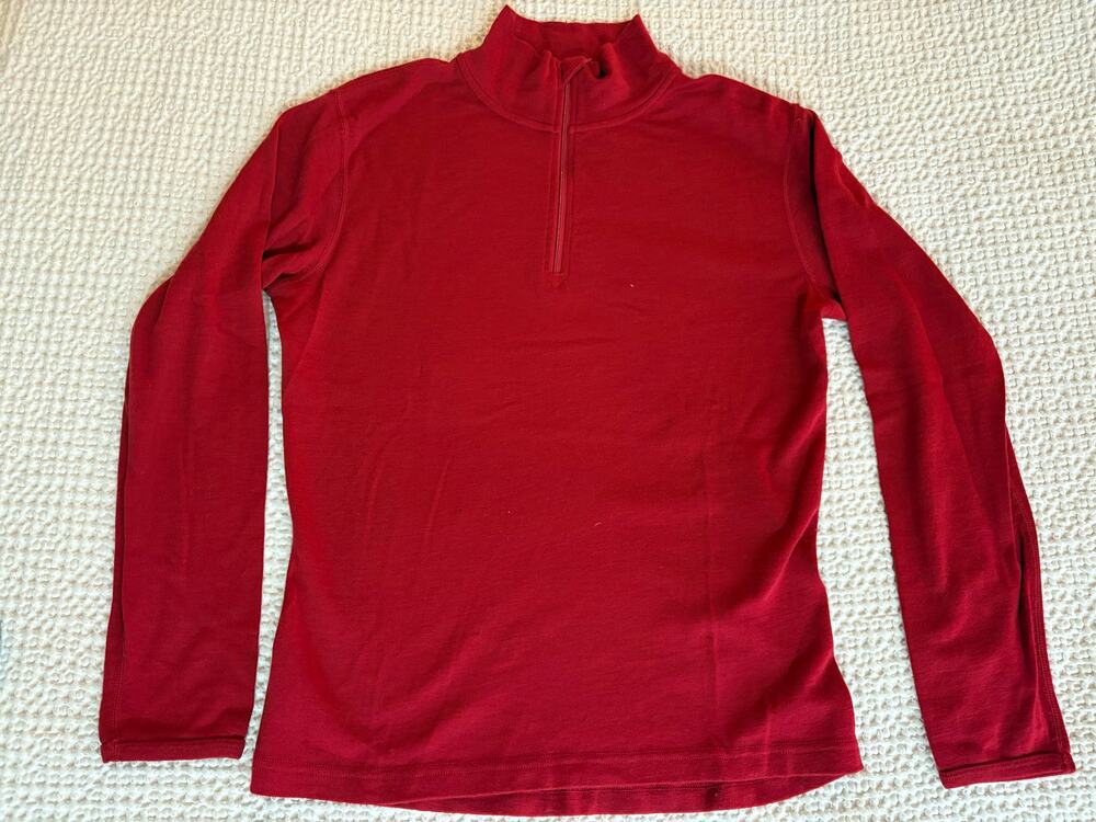 Minus 33 Ref merino Wool Pullover Henley Shirt Base Layer Medium
